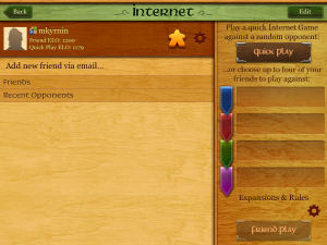 Carcassonne Internet Game Setup
