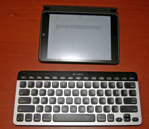 Logitech Keyboard Paired with iPad Mini