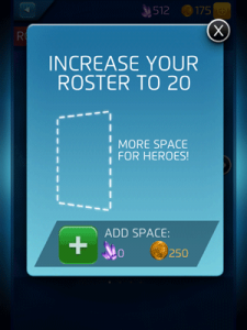 Adding Extra Roster Slot in Marvel Puzzle Quest