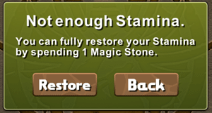 Restoring Stamina in Puzzles and Dragons to Keep Playing