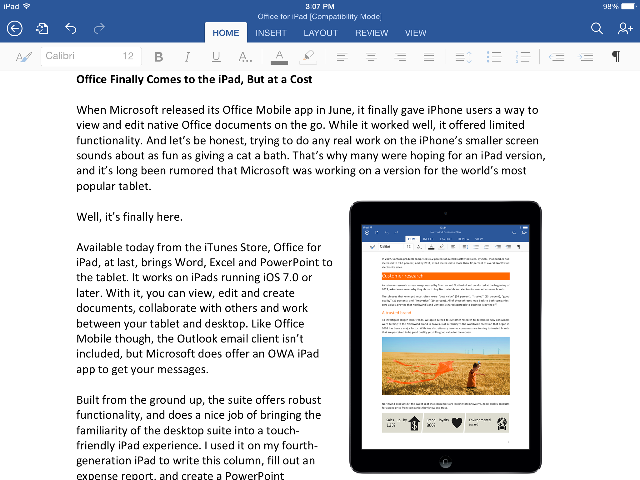 microsoft word for ipad