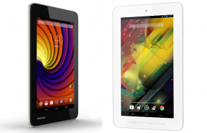 Toshiba (left) and HP (right) Low Cost Android Tablets