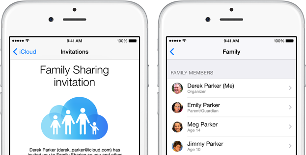 Apple iOS 8 Family Sharing