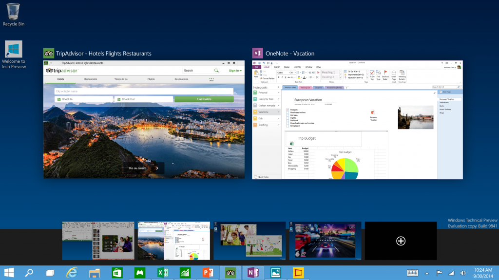 Windows 10 Virtual Desktops