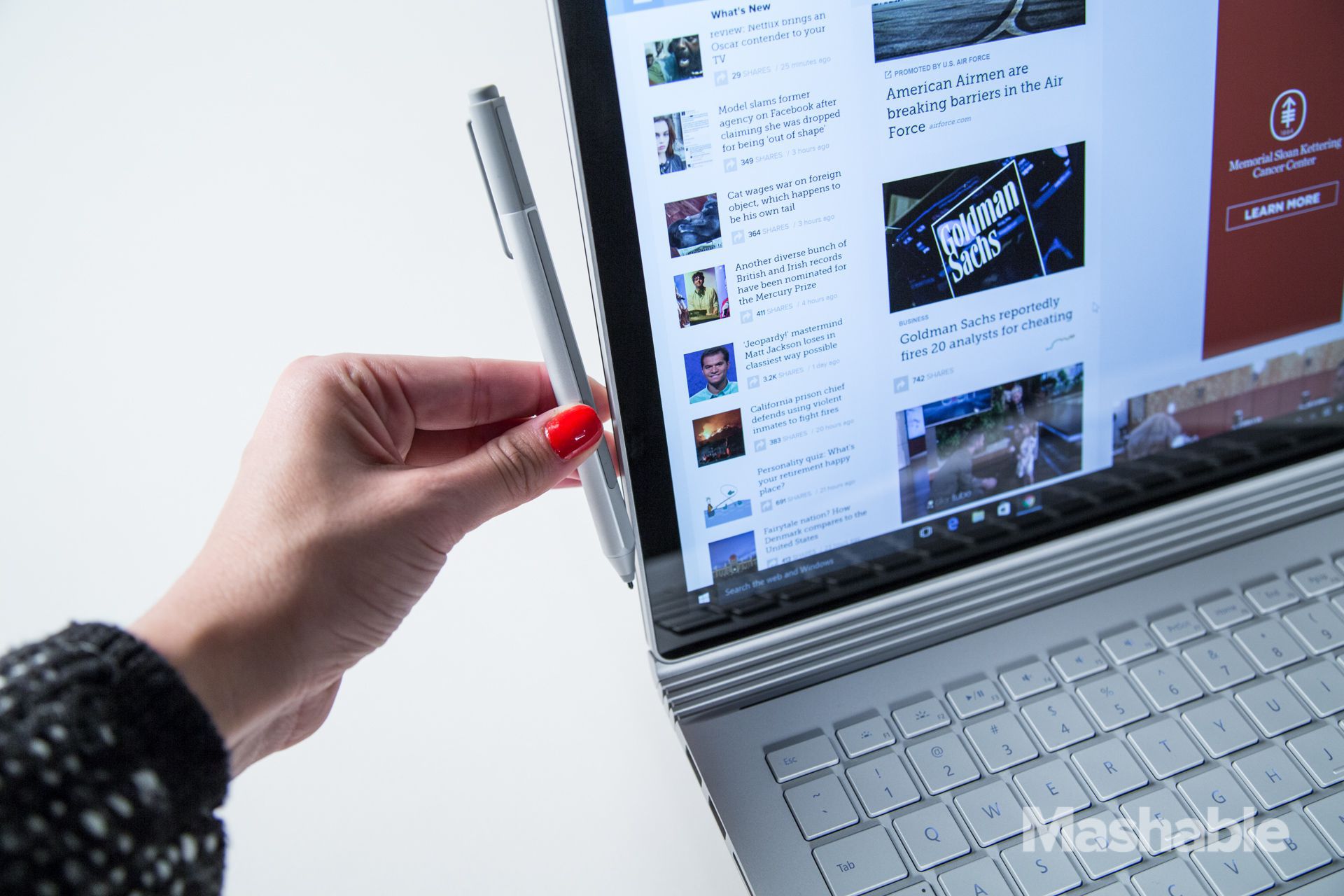 Surface Book Display With Pen